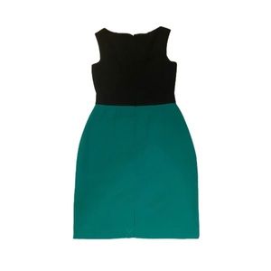 Black And Green Banana Republic Shift Dress